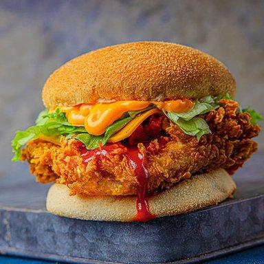 Burger Le Spice Crunchy au poulet pané